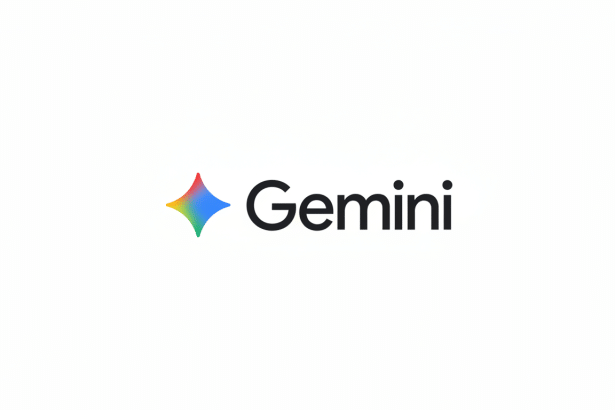 The Gemini logo, featuring a colorful four- pointed star icon next to the word Gem ini in black , set against a plain white background, resized to a 16: 9 aspect ratio.