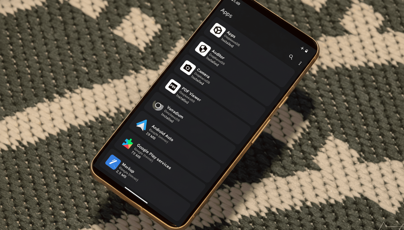 Google Pixel running GrapheneOS, highlighting privacy controls and security features