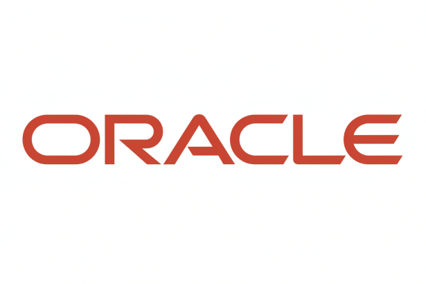 The Oracle logo, featuring the word OR ACLE in a distinctive red sans- serif typeface, set against a clean white background, presented in a 16: 9 aspe