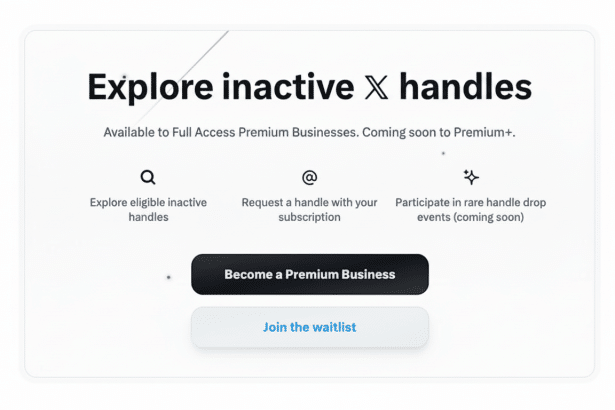 Image for X Plans Marketplace For Rare Inactive Usernames