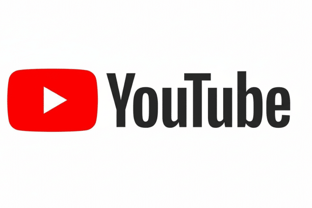 The YouTube logo, featuring a red play button icon next to the word YouTube in black, on a white background, resized to a 16: 9 aspect ratio.