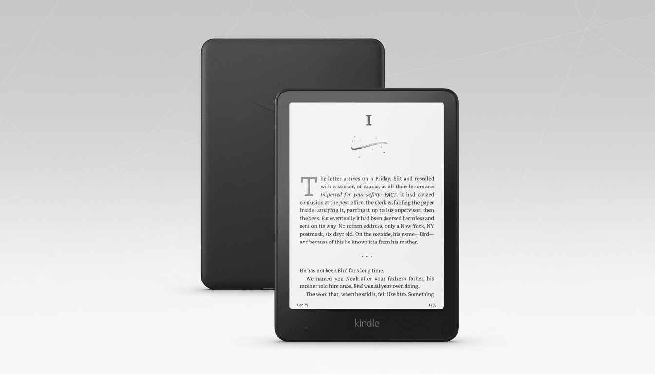 Amazon Kindle with cases, covers, chargers and sale tags highlighting Black Friday accessory deals