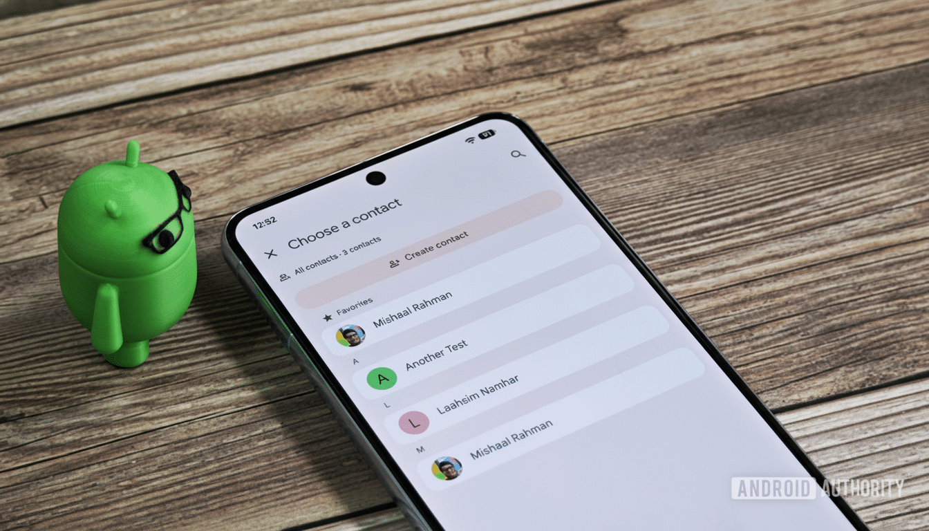 Android 17 testing privacy-focused contacts picker with selective sharing permissions