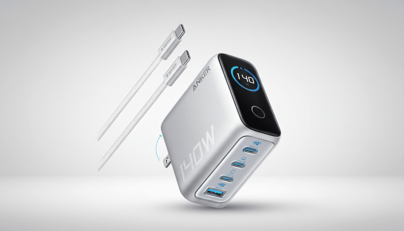 Anker 140W USB-C laptop charger on sale at its lowest price