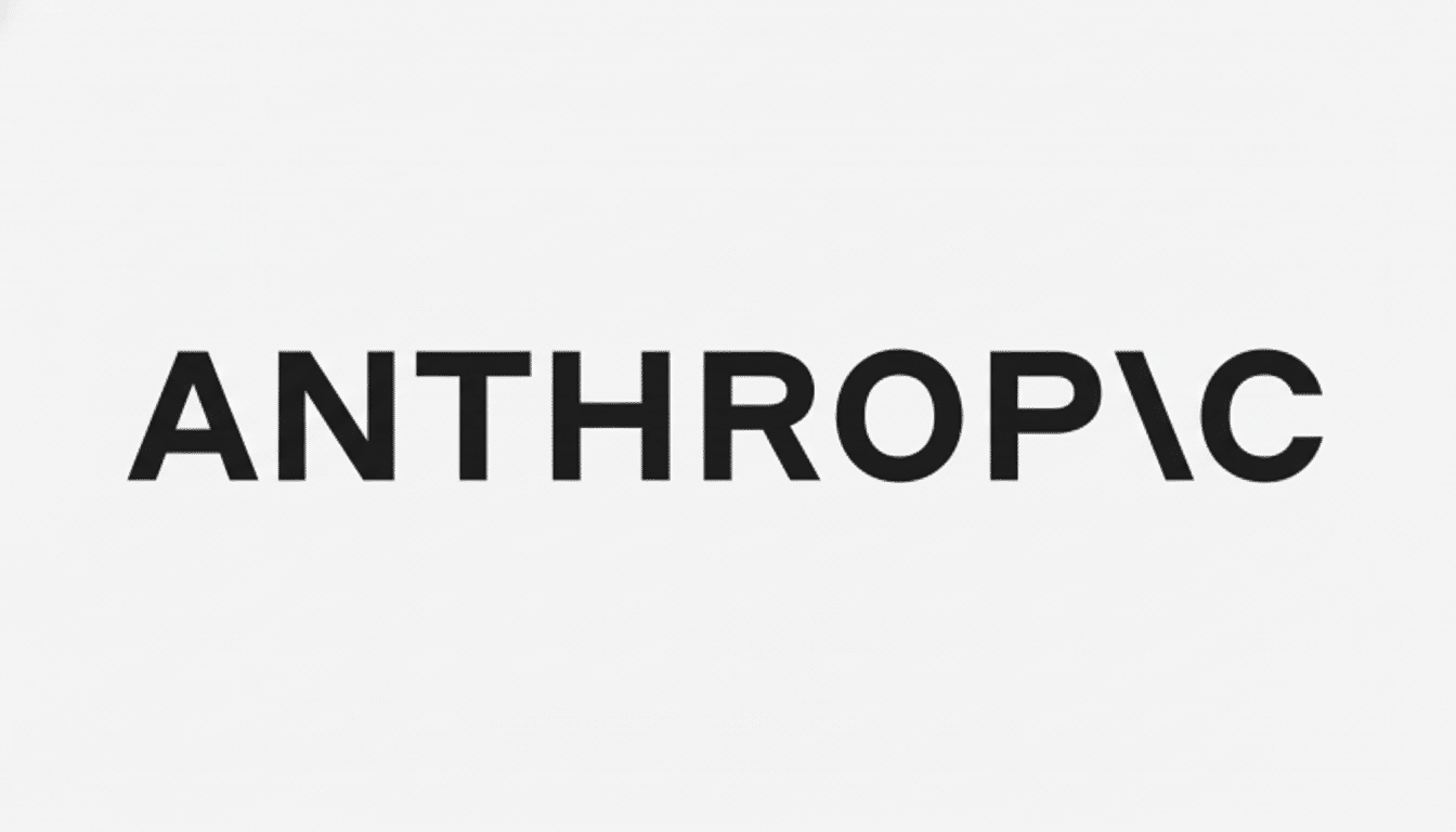 The word ANTHROPIC in black capital letters with a backslash between the P and C on a light gray background, resized to a 16:9 aspect ratio.