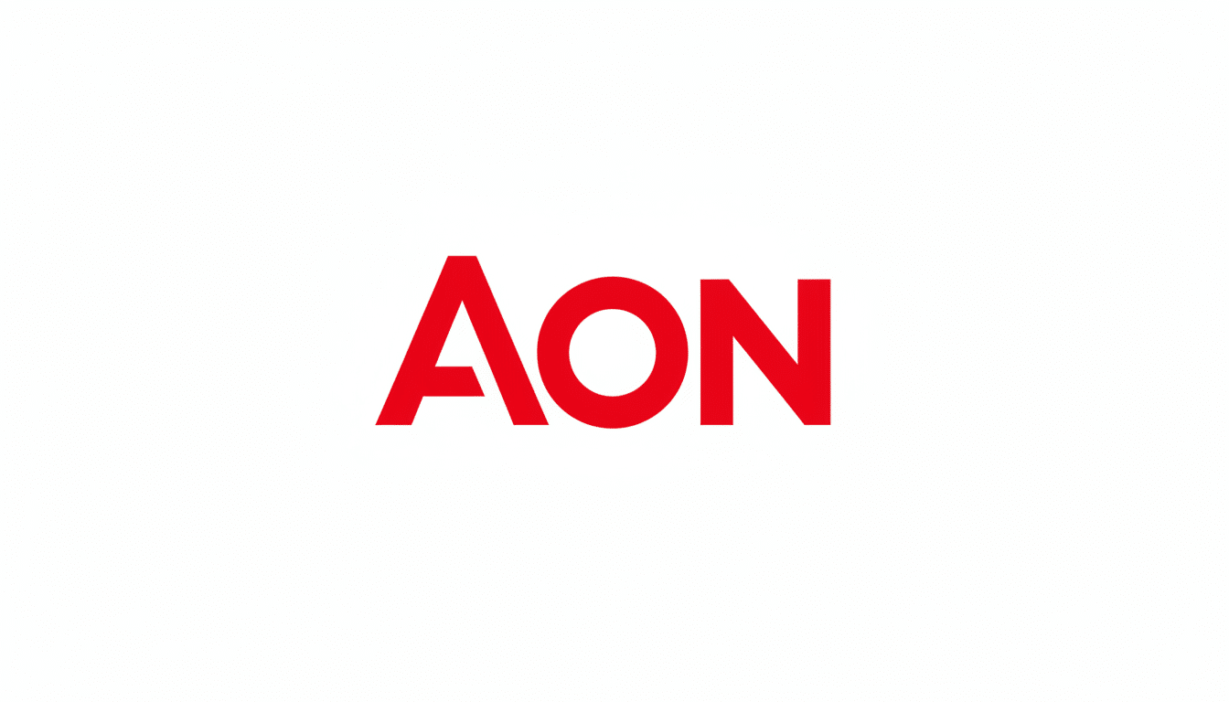 The AON logo, featuring the word AON in bold red capital letters, centered on a clean white background, resized to a 16:9 aspect ratio.
