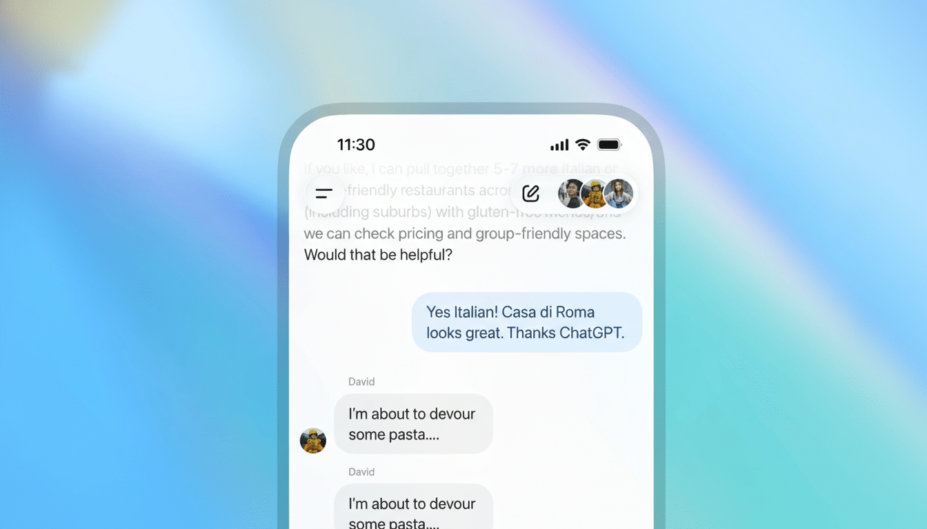 A smartphone screen displaying a chat conversation, resized to a 16:9 aspect ratio.