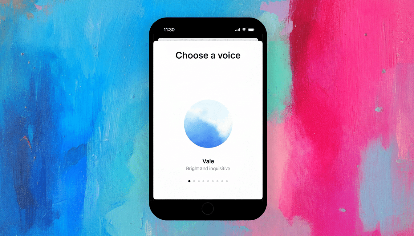 ChatGPT chat window featuring Voice Mode with microphone button and audio waveform