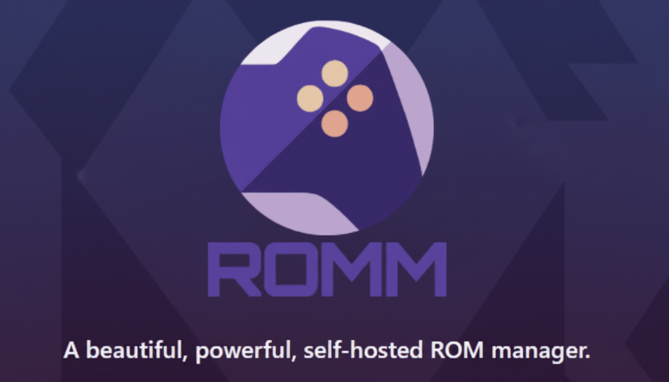 The ROMM logo and text on a dark background with a subtle geometric pattern.