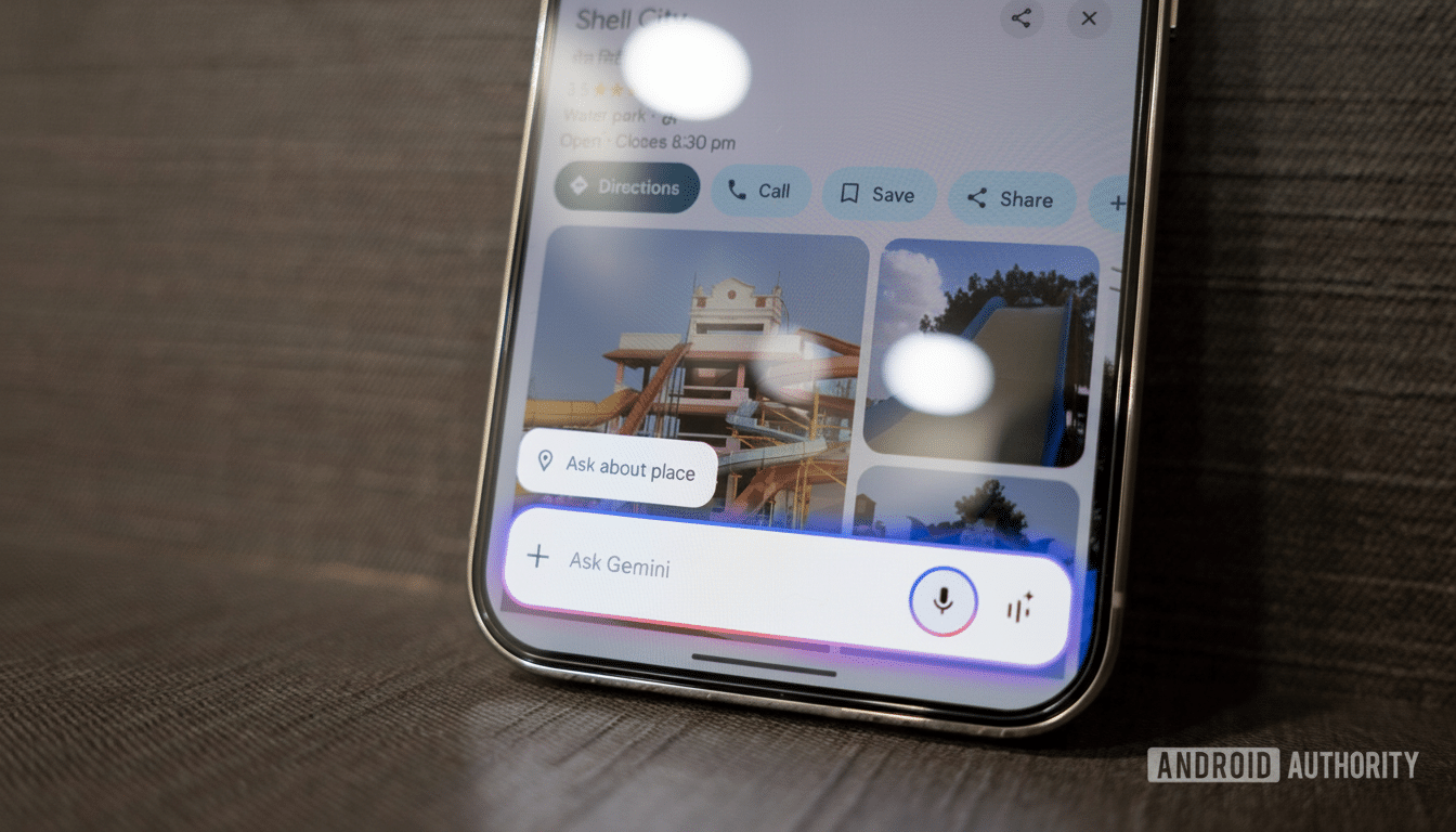 Android smartphone display showing Gemini Circle Screen visual AI feature