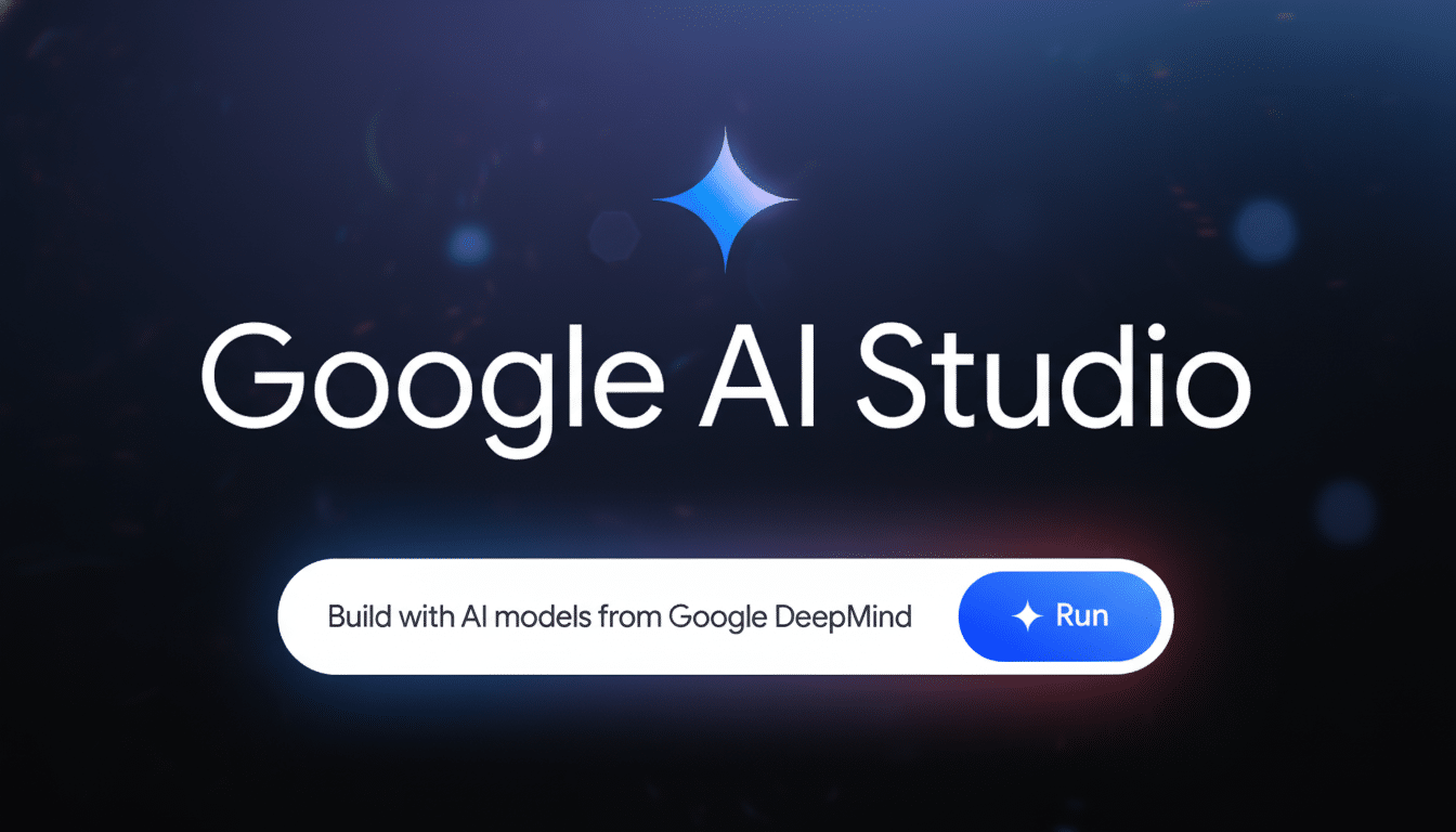 Google AI Studio mobile app for developers on smartphone screen