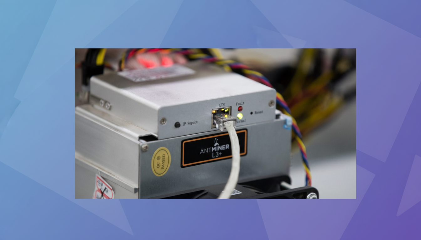 Bitcoin mining rig and blockchain graphics as solo miner hits 1 BTC block worth $270,000