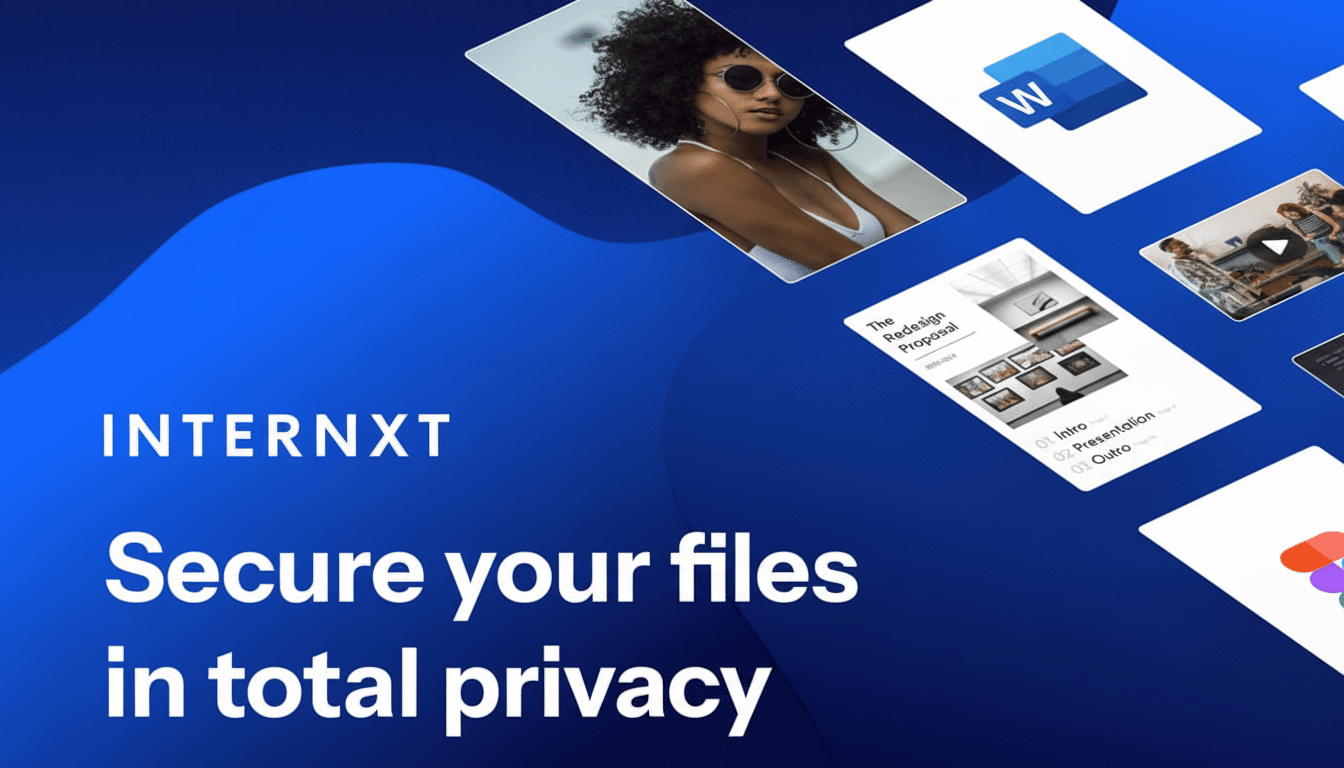Internxt logo with cloud icon highlighting lifetime 50TB cloud storage deal