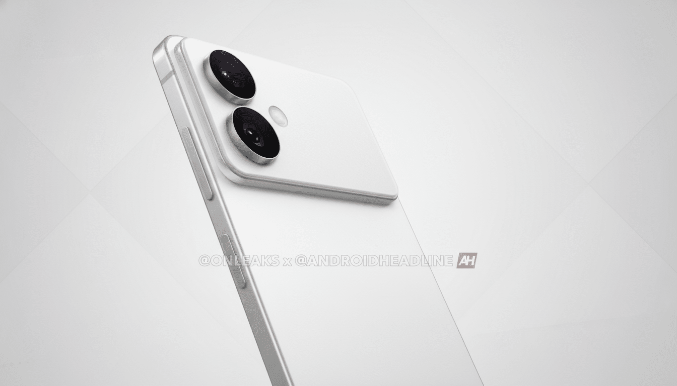 Galaxy S26 Edge dummy smartphone render showing 5.5mm ultra-slim profile