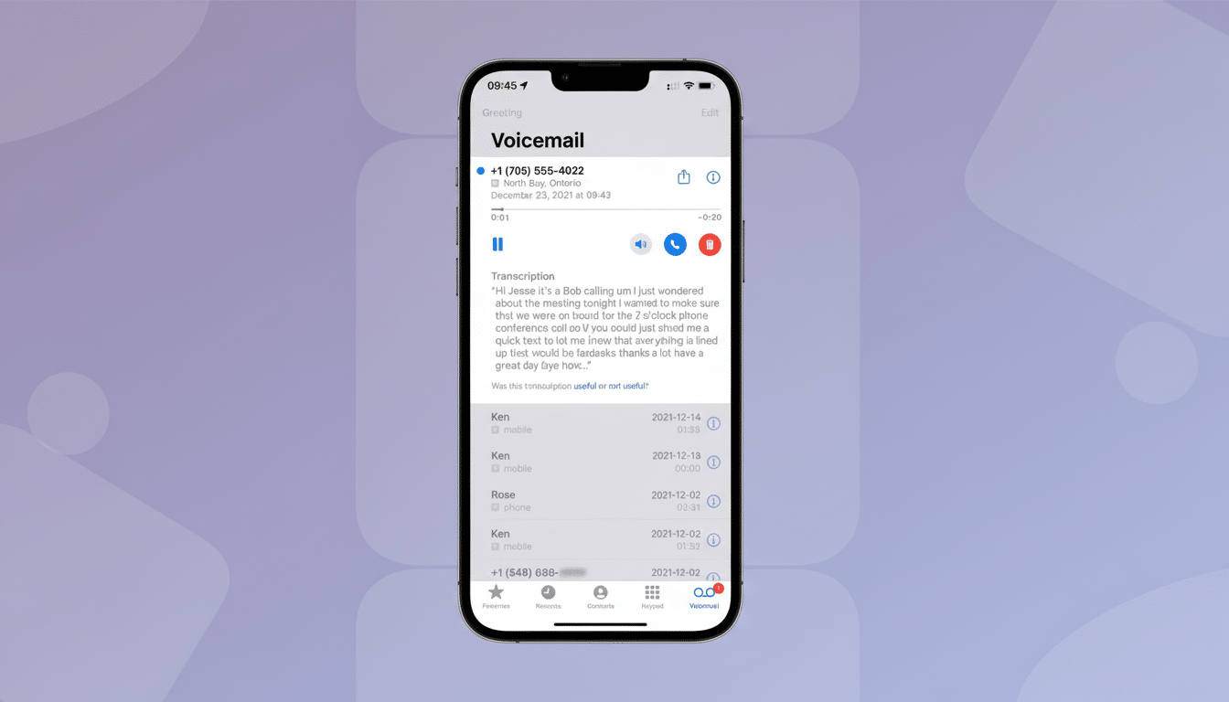 iPhone voicemail issues alert on screen with settings to try fixes