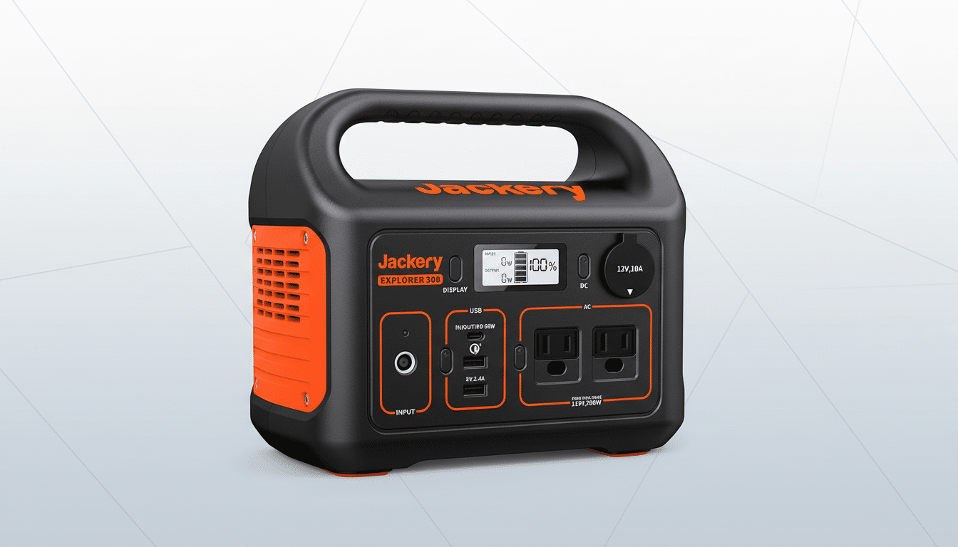 Jackery Explorer 300 portable power station bundle on sale for  off at Amazon
