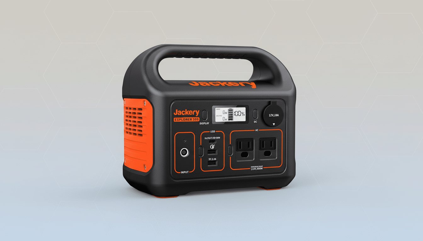 Jackery Solar Generator 300 with solar panels, over $200 off in Black Friday sale