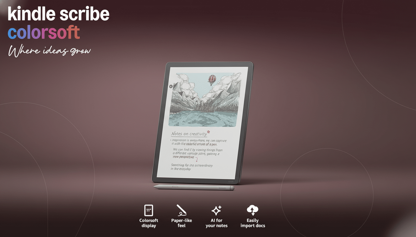 Amazon Kindle Scribe ColorSoft for kids, color e-reader with stylus