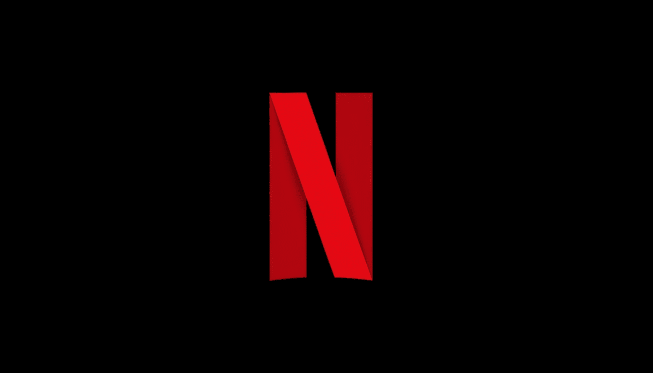 The Netflix logo, a red, stylized letter N on a black background, resized to a 16:9 aspect ratio.