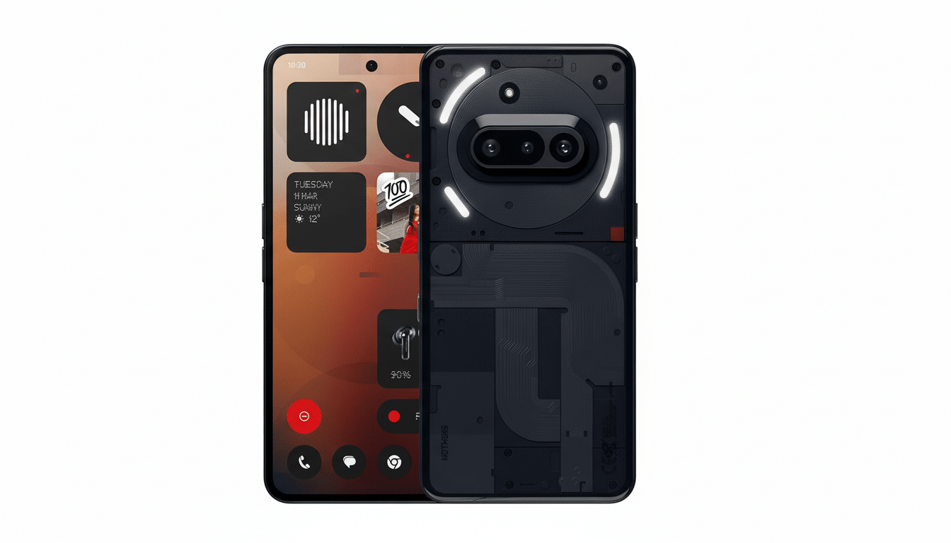 Nothing Phone with Meta app icons, highlighting option to uninstall Meta apps