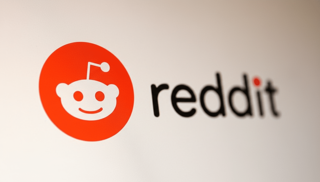 The Reddit logo, featuring a white alien-like mascot with an antenna on a red circle, next to the word reddit in black lowercase letters, all on a clean, light background.