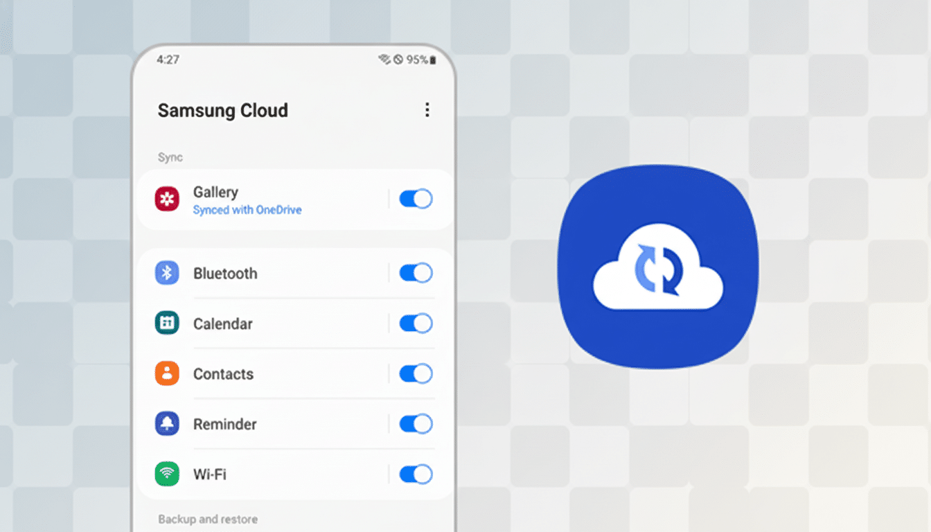Samsung AppCloud logo over smartphone amid Israeli spyware outcry