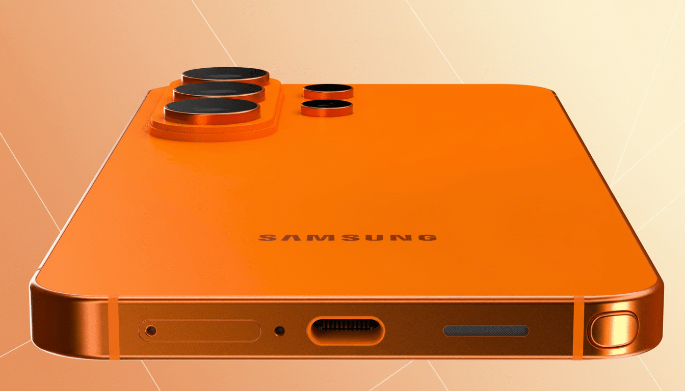 Samsung Galaxy S26 smartphone with upward arrow showing price increase