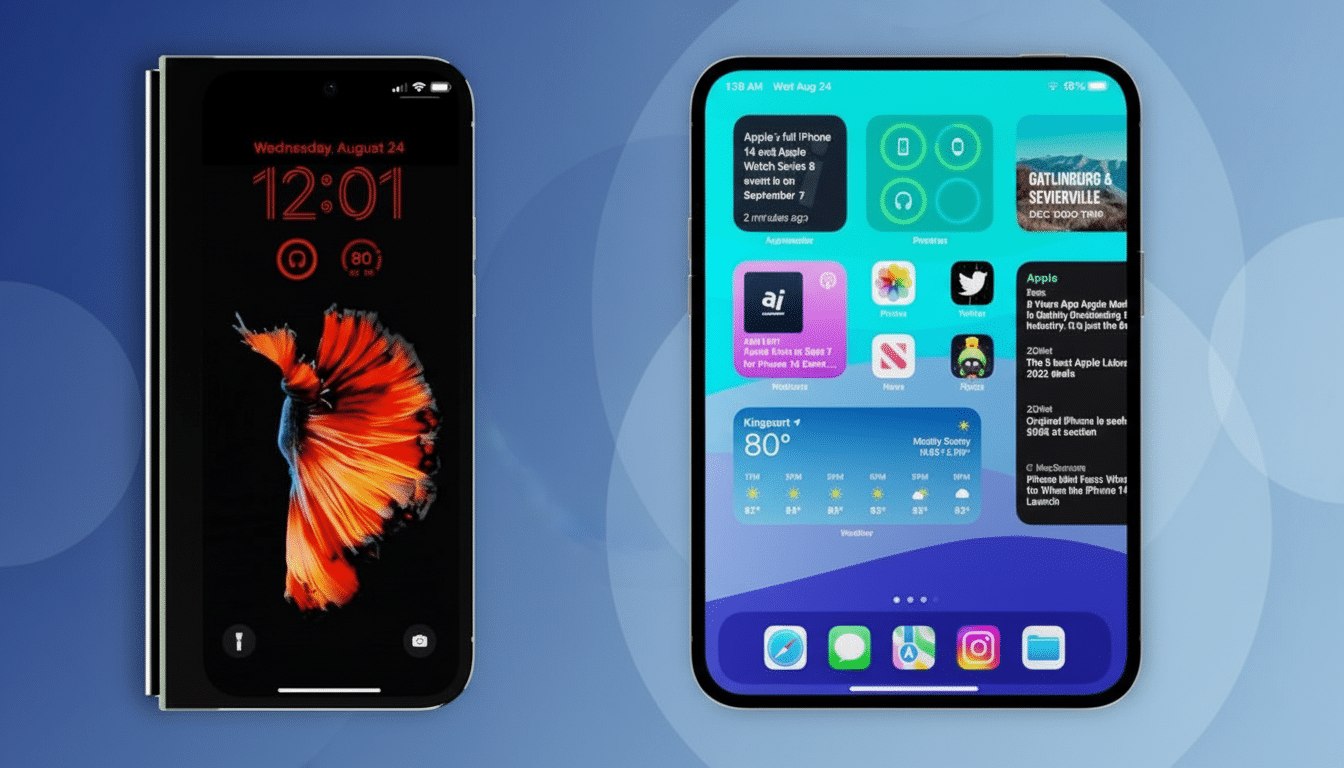 iPhone Fold concept with Apple logo as survey exposes Apples plans