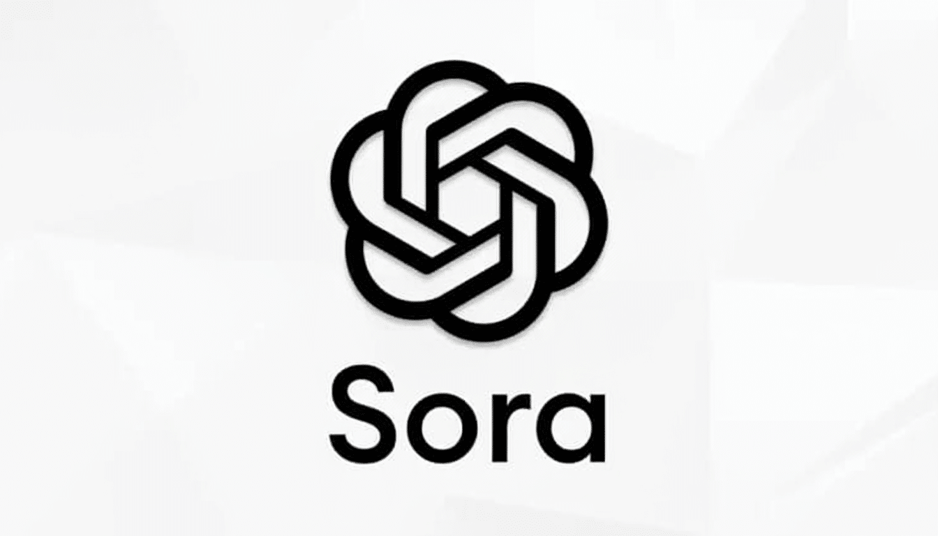 Sora for Android approaching 500,000 downloads, app icon on smartphone