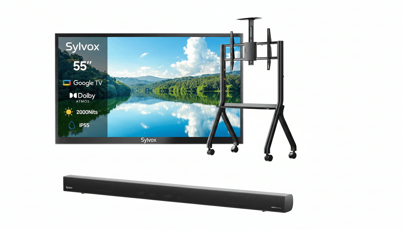 Sylvox Black Friday discount prices on weatherproof outdoor TVs for patios