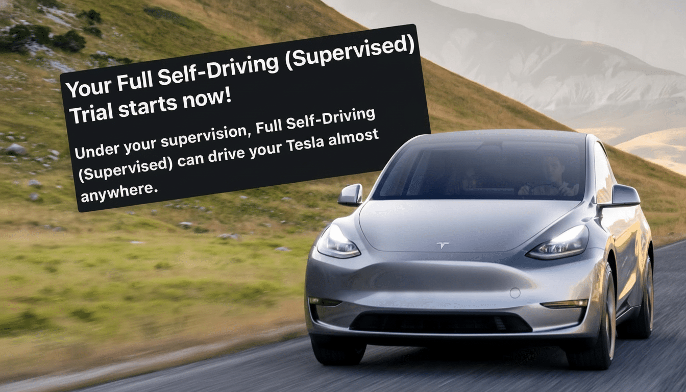 Tesla logo with safety data charts after Waymo challenge