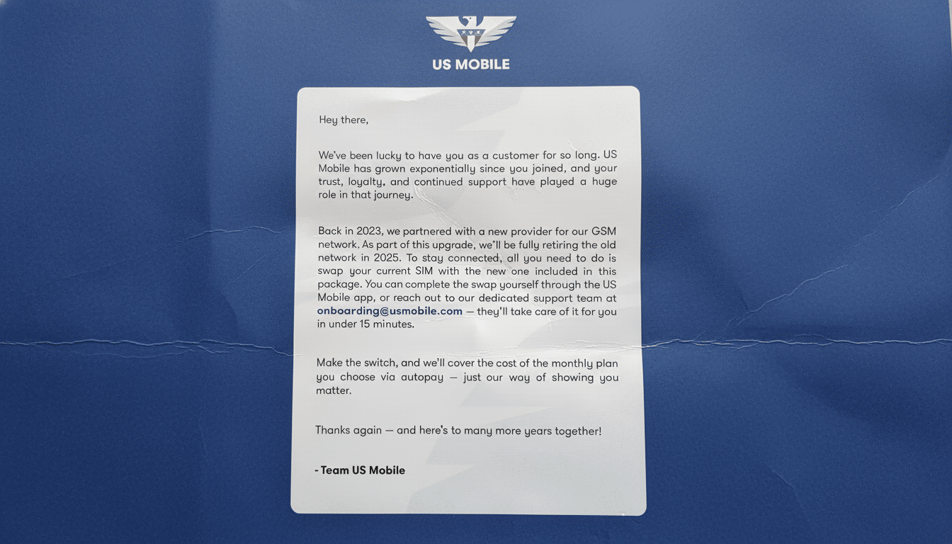 US Mobile enables switching among three 5G carrier networks