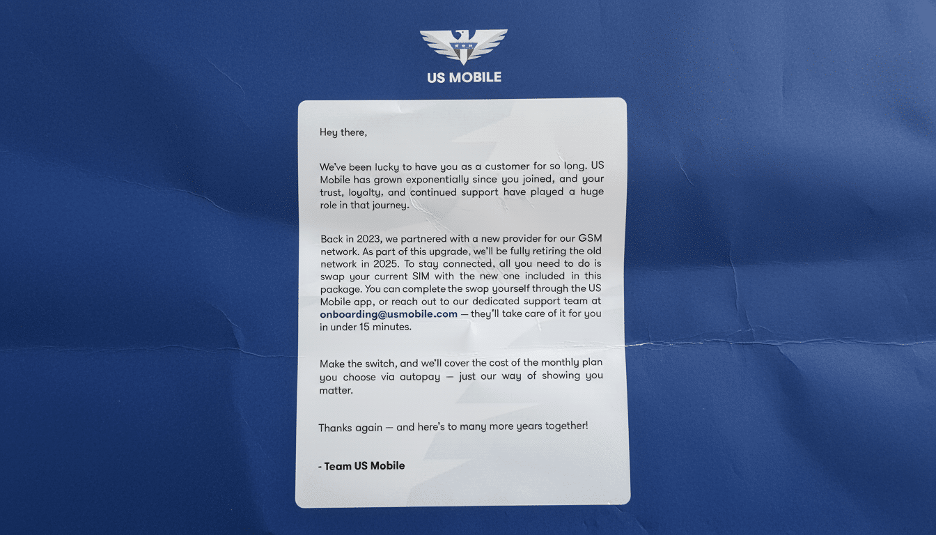 US Mobile enables seamless switching across three carrier networks