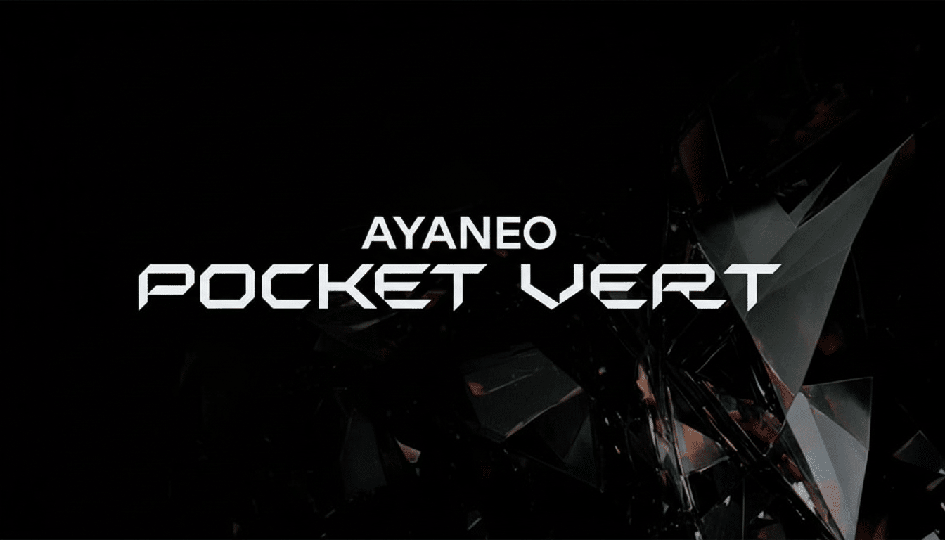 AYANEO Pocket VERT handheld with hidden touchpad and stealth design