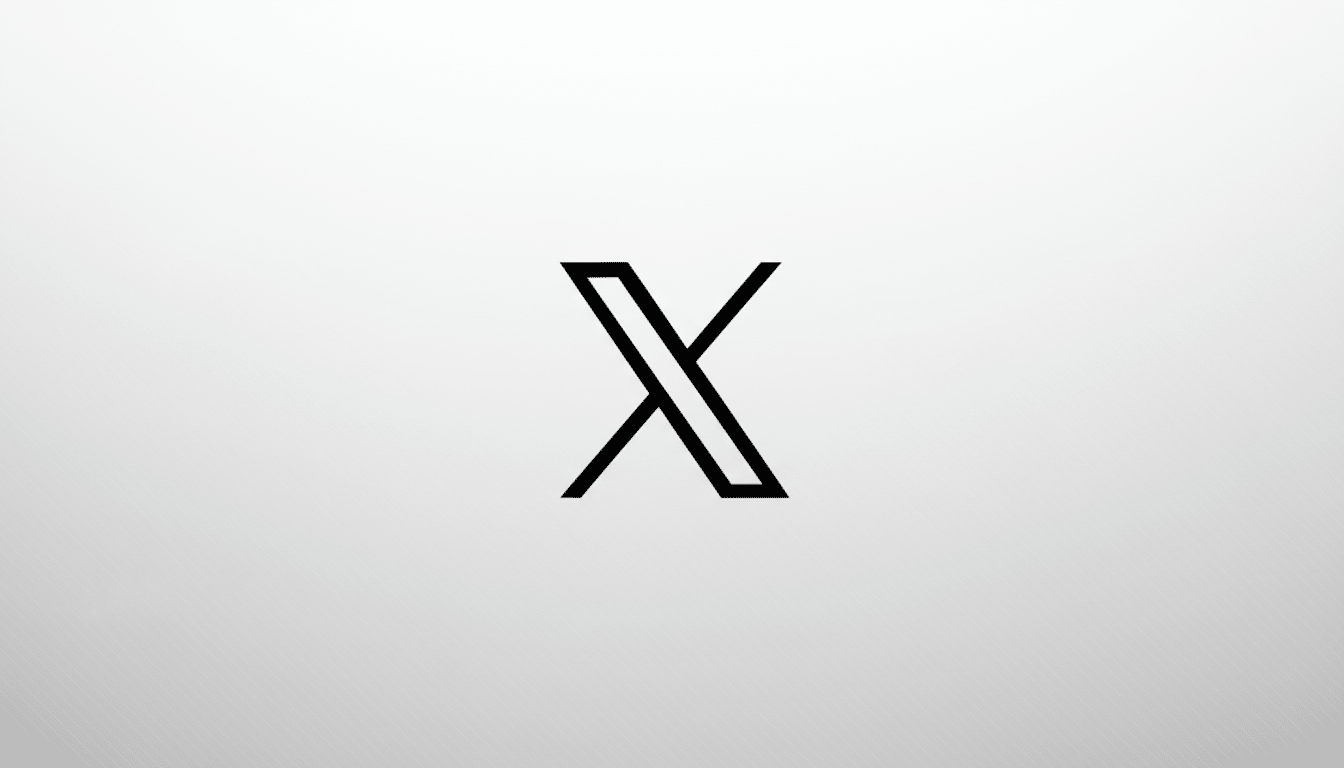 A black stylized letter X logo on a professional light gray gradient background, resized to a 16:9 aspect ratio.