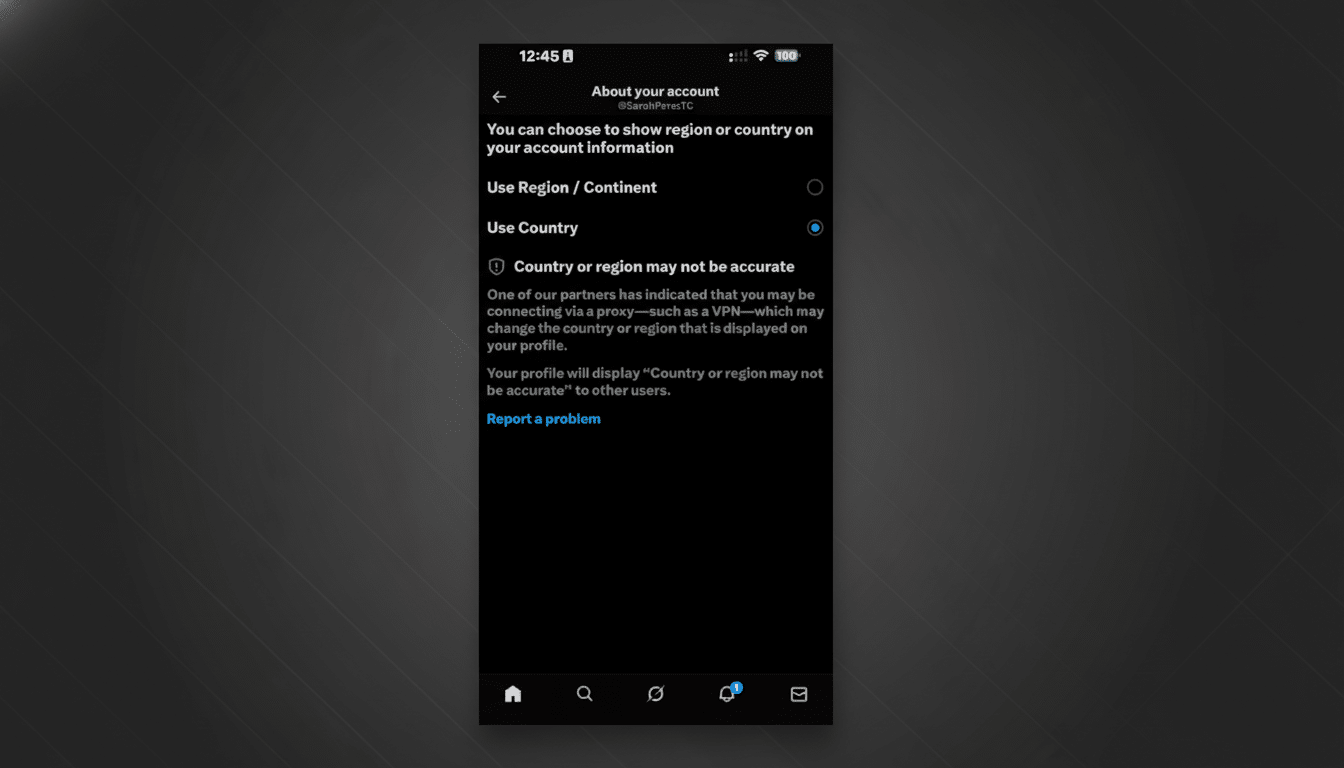 X app showing new About This Account feature in global rollout
