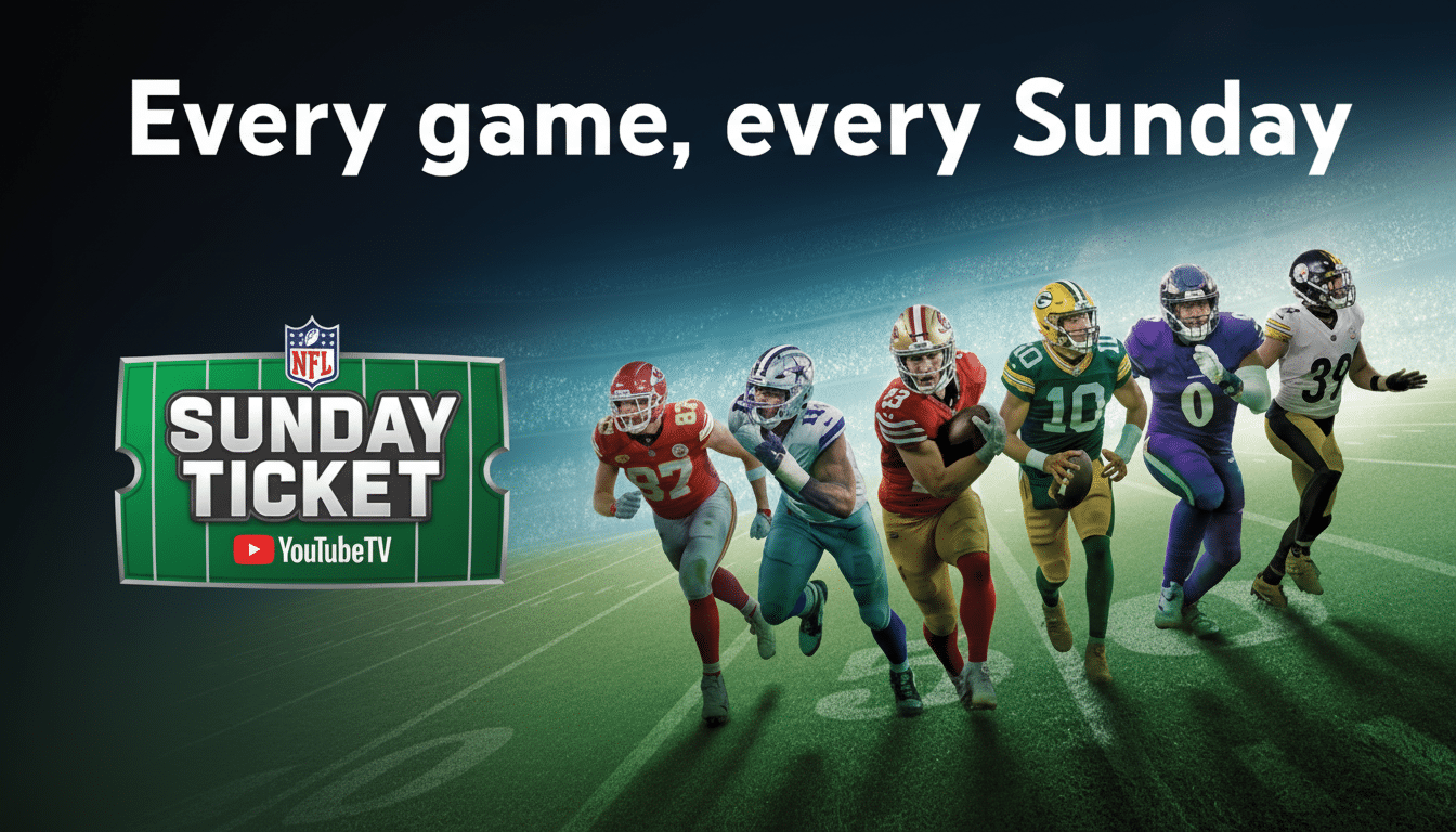 NFL Sunday Ticket now  per month regular season streaming subscription