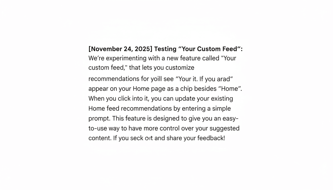 YouTube experiments with AI chatbot to purge Home feed recommendations