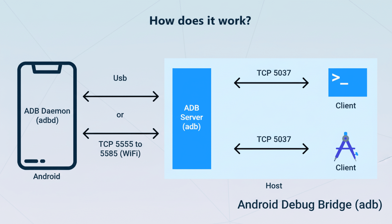 Android Wireless ADB debugging settings screen as Google works on disconnection issues