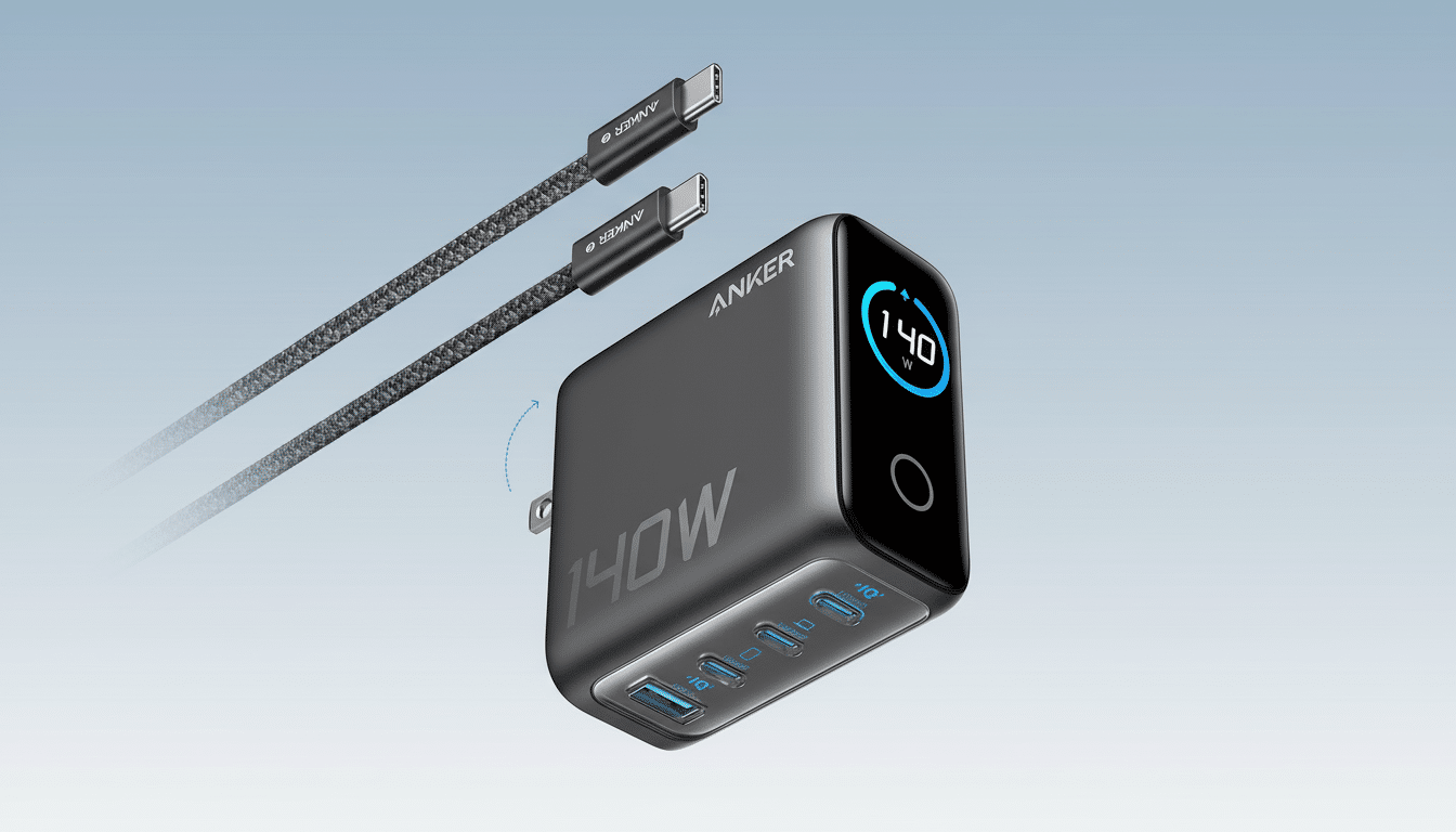 Anker 140W USB-C laptop charger deal for .99 with on-page coupon