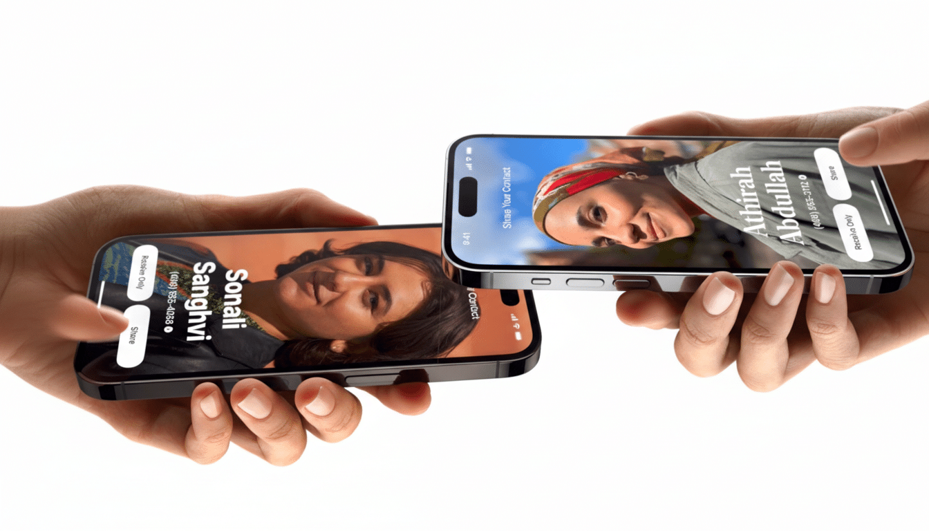 Google testing Android contact sharing animation on smartphone screen