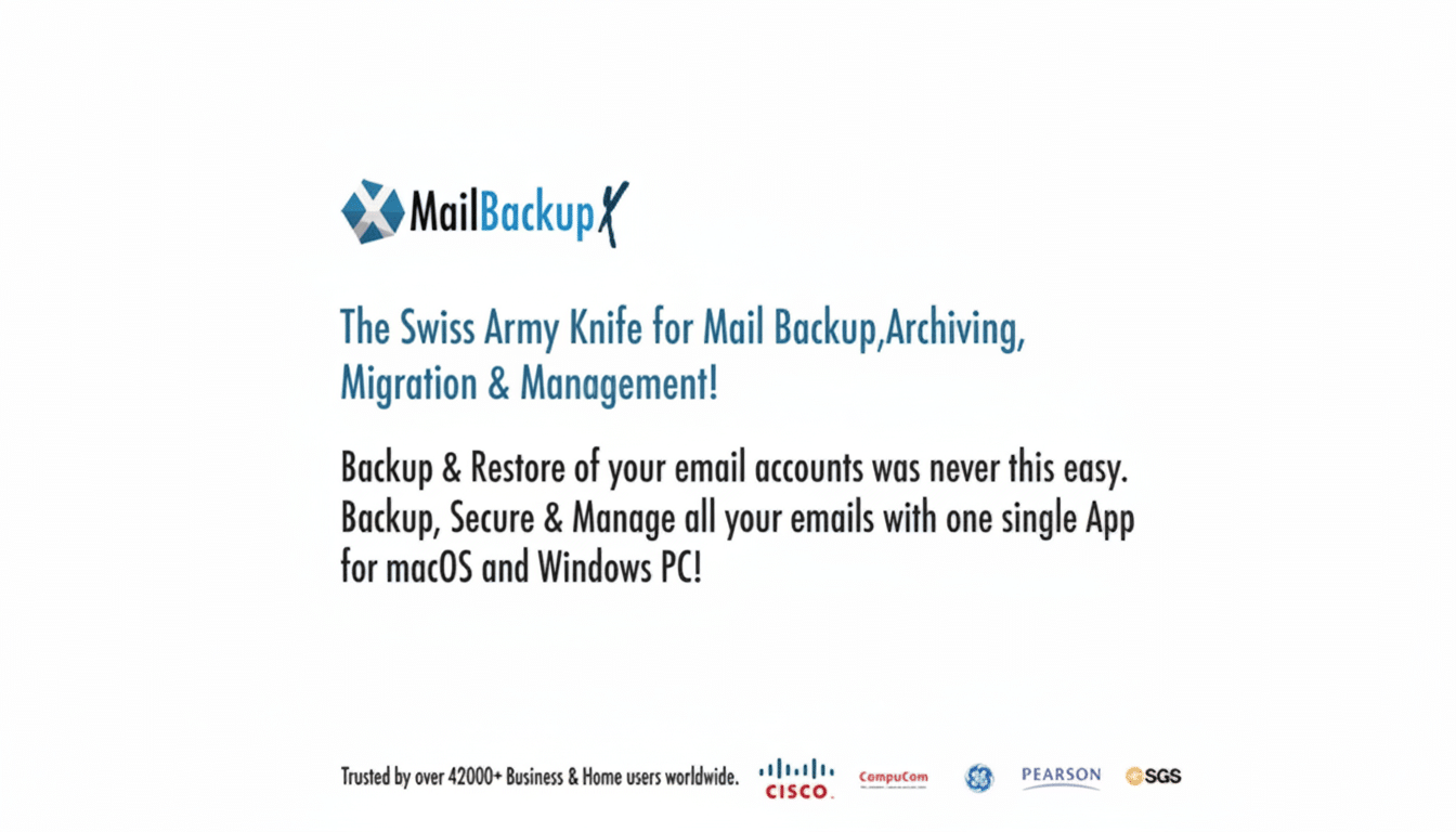 Comprehensive email backup solution now just $35, cloud storage and security