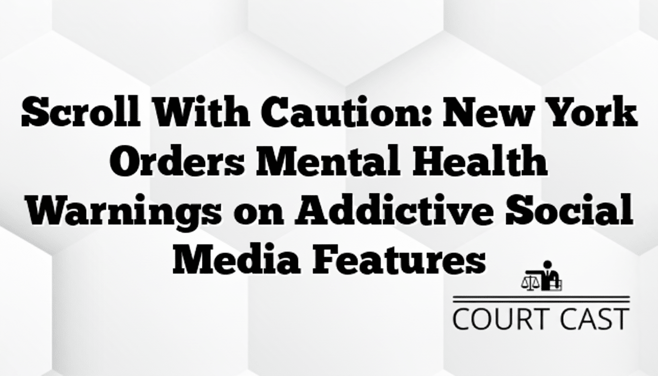 New York orders mental health warnings on social media platforms