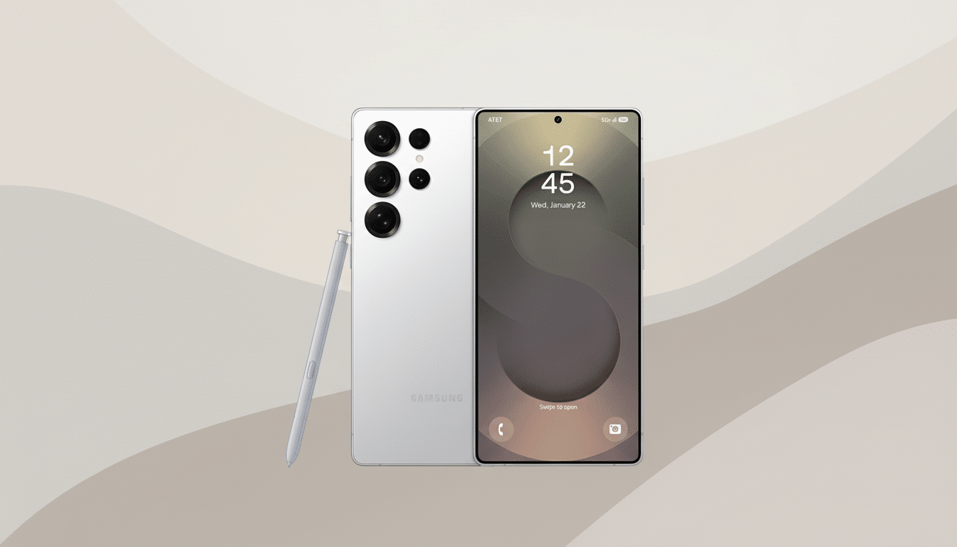 Samsung Galaxy S25 showcasing One UI 8.5 beta home screen and features