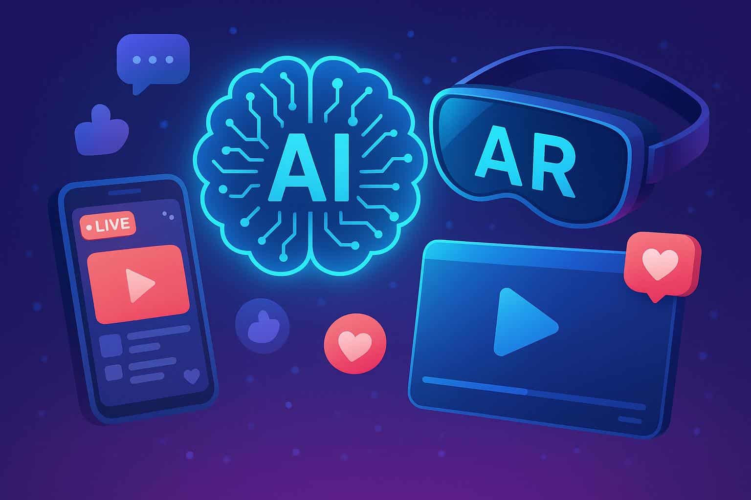 AI and augmented reality enhancing live streaming and social media by ImagineArt platform