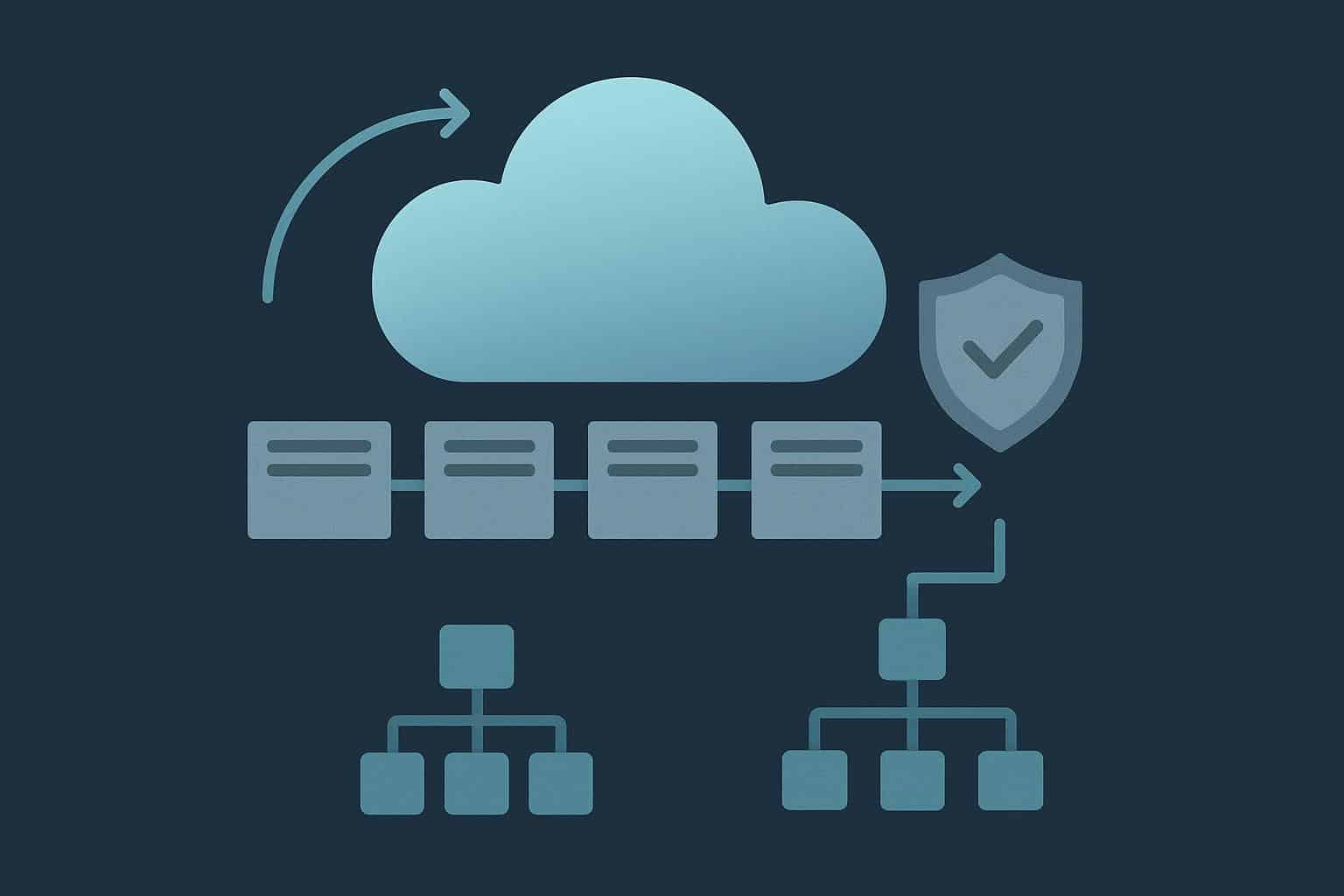 Cloud-based data pipeline architecture illustrating resilient design patterns and data flow.
