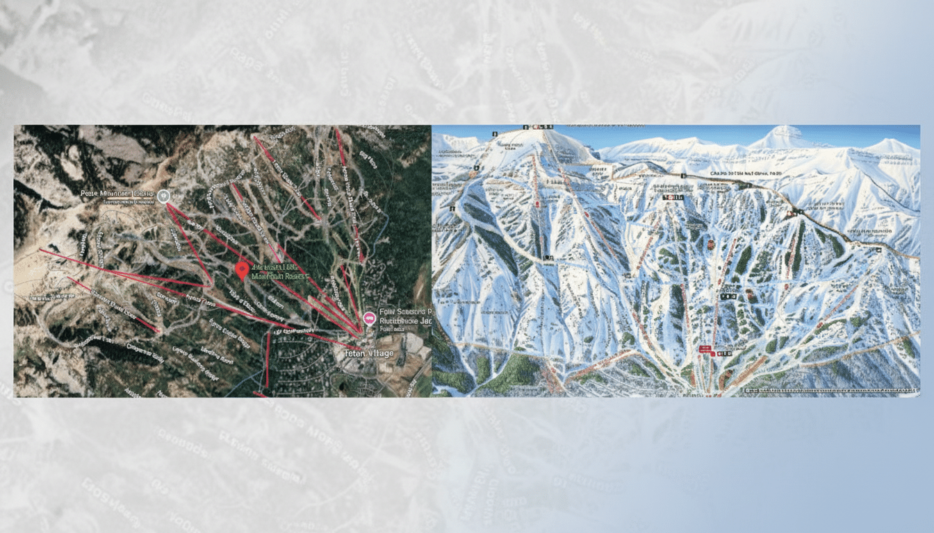 Google Maps Revives Ski Trails and Lifts for Winter