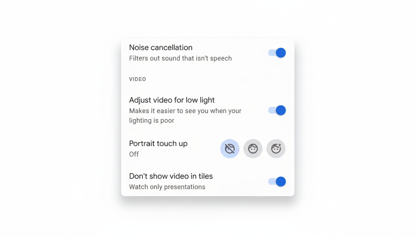Google Photos Touch Up Face Editor interface preview with retouching tools