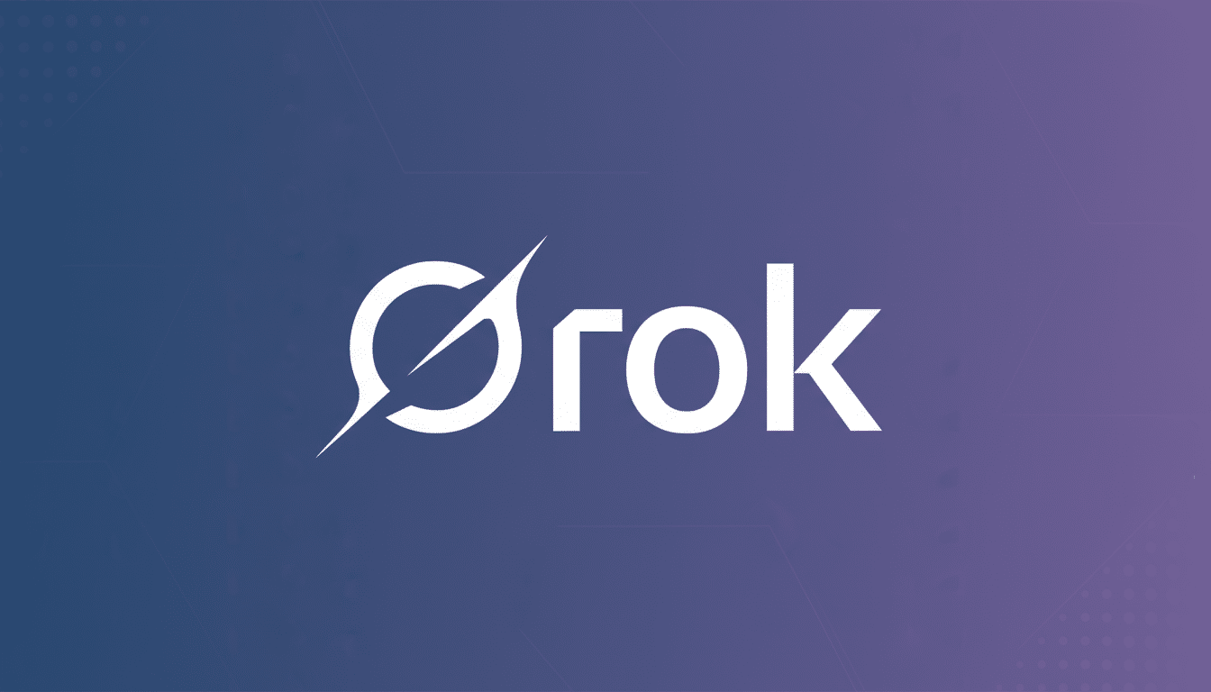 The Ørok logo, featuring a stylized Ø with a diagonal line through it, followed by rok in a sans-serif font, presented on a professional flat design background with a soft blue and purple gradient and subtle geometric patterns.