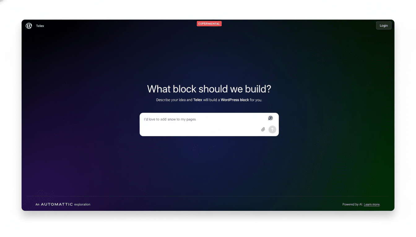 WordPress Telex powers live sites in early tests